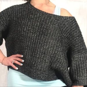 NWOT Victoria’s Secret Off-shoulder Boxy Sweater